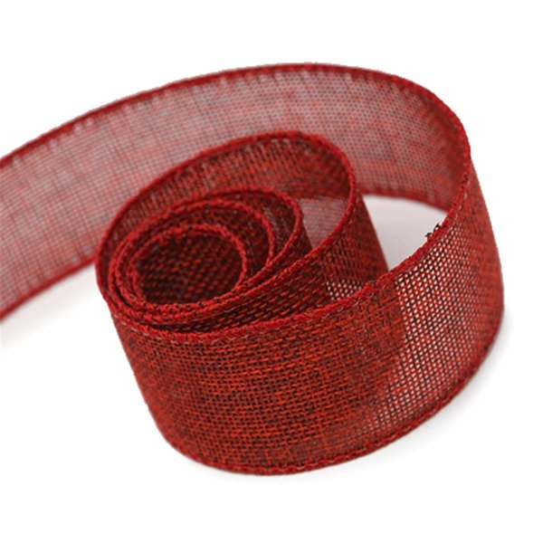 Toys4.0 2.5 in. 50 Yards Burlap Ribbon, Willow TO2635851